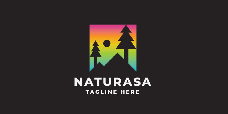 Nature Square Pro Logo Template