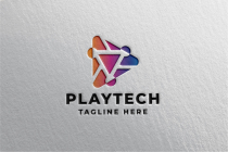 Play Tech Pro Logo Template Screenshot 2