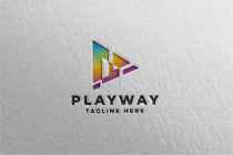 Play Way Pro Logo Template Screenshot 1
