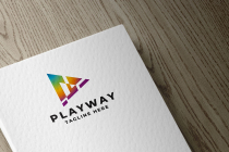 Play Way Pro Logo Template Screenshot 2