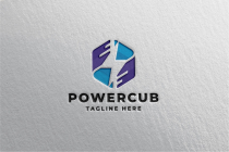 Power Cube Pro Logo Template Screenshot 2