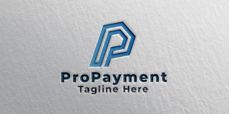 Professional Payment Letter P Logo Template