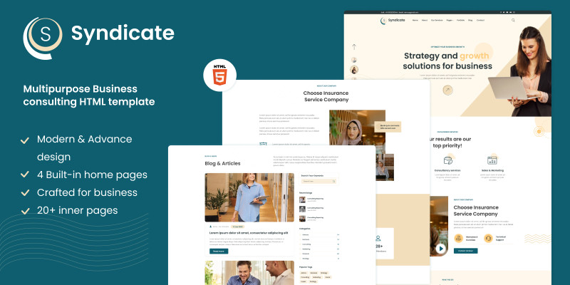 Syndicate: Business Advisory HTML5 Template