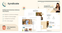 Syndicate: Business Advisory HTML5 Template Screenshot 1