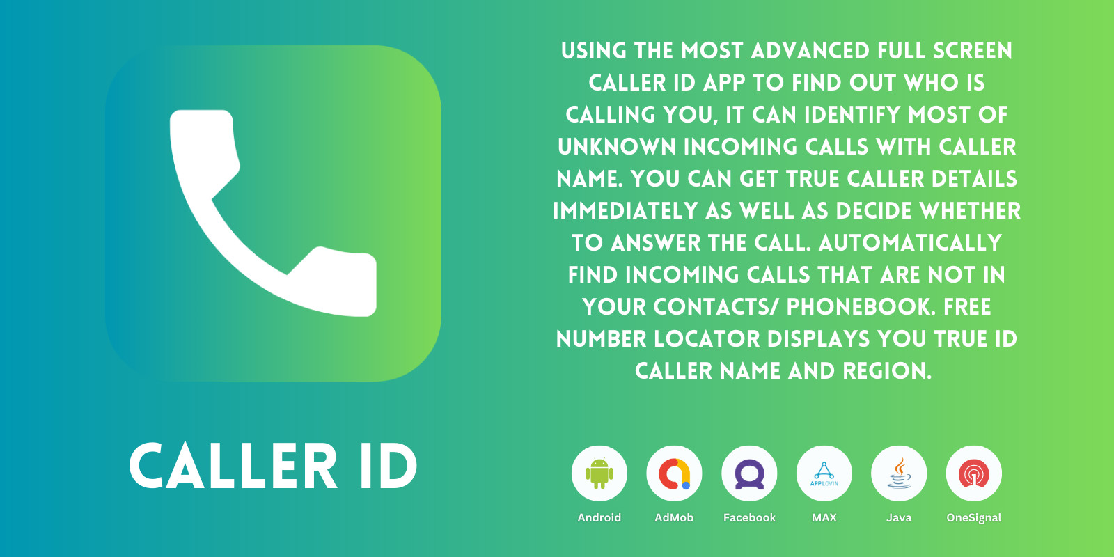 Caller ID Android App Source Code by Hrnathani Codester