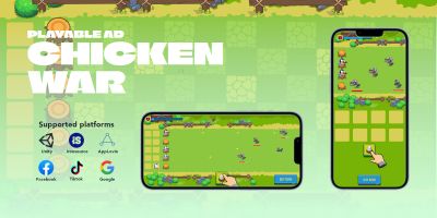 Chicken War Playable Ad - NodeJS