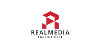 Real Media Letter R Logo Template