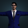 3D gaming Assets Male 3D Model for Businessman 