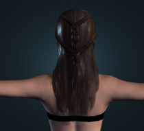 3D Gaming  Female Character Low Poly Model Screenshot 6