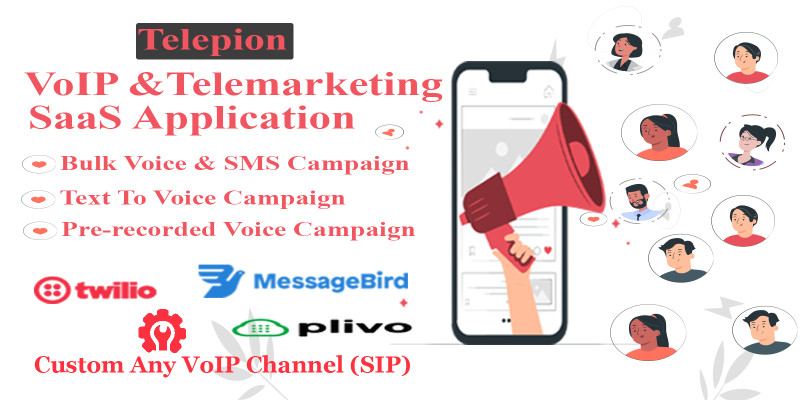 Telepion - VoIP And Telemarketing SaaS Application