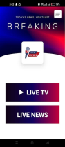 Live News TV Android App with Facebook Ads Screenshot 1