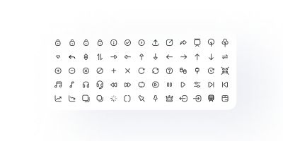500 Editable Line Icons in FIGMA