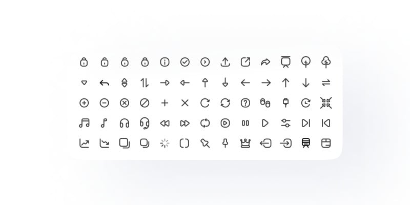 500 Editable Line Icons in FIGMA