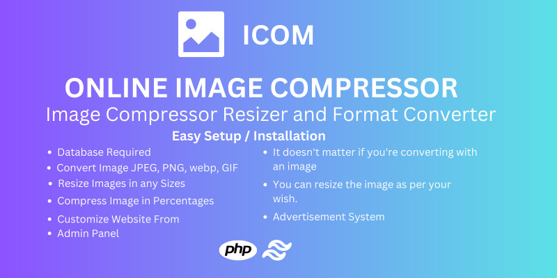 icom - Image Compressor Resizer and Format convert