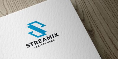 Streamix Letter S Pro Logo Template