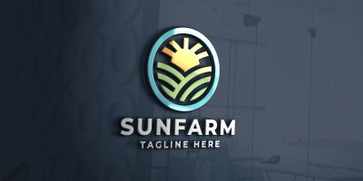 Sun Farm Pro Logo Template