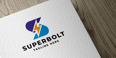 Super Bolt Letter S Pro Logo Template