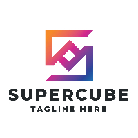 Super Cube Letter S Pro Logo Template