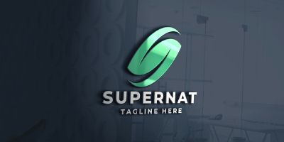 Super Nature Letter S Pro Logo Template