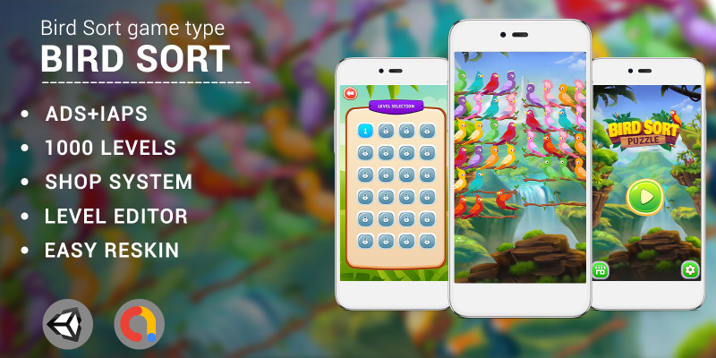 Bird Sort Color Sorting Unity Source Code