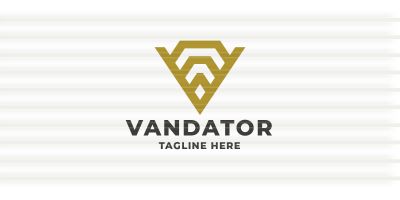 Vandator Letter V Pro Logo Template