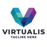 Virtualis Letter V Pro Logo Template