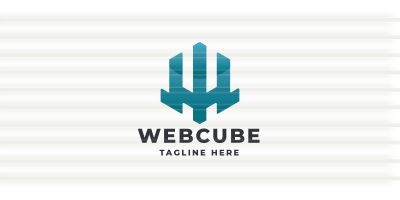 Web Cube Pro Logo Template