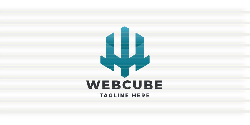 Web Cube Pro Logo Template