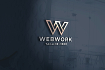 Web Work Pro Logo Template Screenshot 2