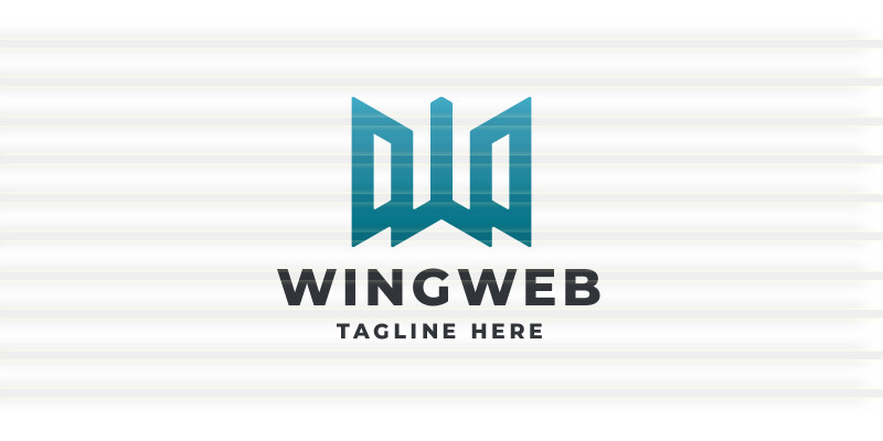 Wing Web Letter W Pro Logo Template