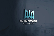 Wing Web Letter W Pro Logo Template Screenshot 1