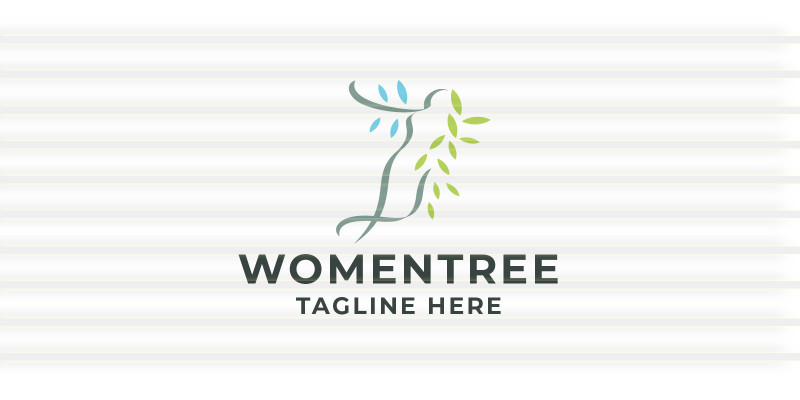 Women Tree Pro Logo Template
