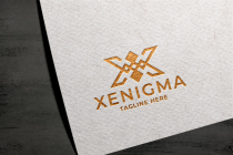 Xenigma Letter X Pro Logo Template Screenshot 2