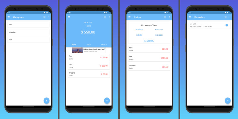 Expense Planner - Android App Source Code