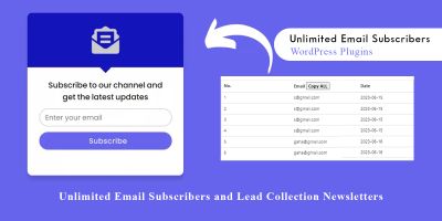 Unlimited Email Subscribers Collection Newsletters