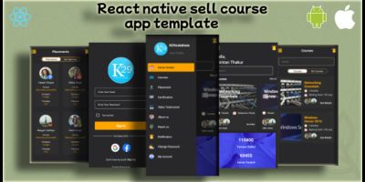  Buy sell Course React Native App  UI Template  