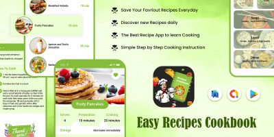 Easy Recipes Cookbook Android App 