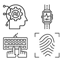 Cyber &amp; Modern Technology Icons Pack | AI | EP