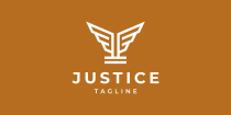 Justice Wings Logo Template Screenshot 2