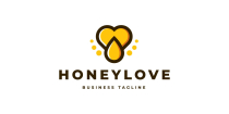 Honey Love Logo Template Screenshot 1