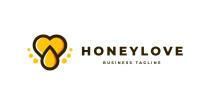 Honey Love Logo Template Screenshot 2