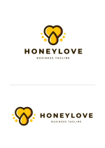 Honey Love Logo Template Screenshot 3