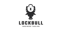 Lock Bull Logo Template Screenshot 1