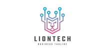 Lion Tech Logo Template Screenshot 1