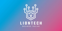 Lion Tech Logo Template Screenshot 2