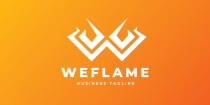 Weflame - Letter W Logo Template Screenshot 2
