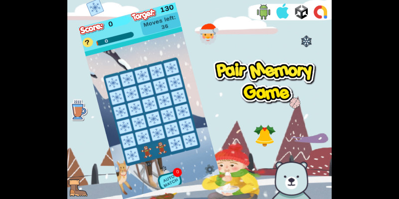 Pair Memory Game - Unity Complete Project