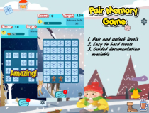 Pair Memory Game - Unity Complete Project Screenshot 2