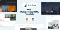 Arch Group - One Page Responsive HTML Template Screenshot 1