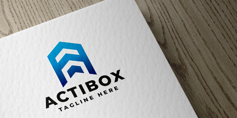 Actibox Letter A Pro Logo Template